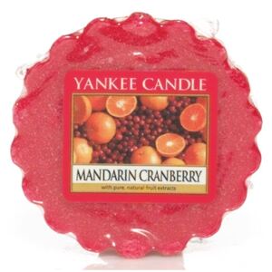 Yankee Candle - vonný vosk Mandarin Cranberry 22g (Šťavnatá a zářivá ovocná vůně sladkých, sluncem políbených mandarinek a osvěžujících nakyslých brusinek.)