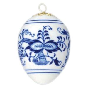 Cibulák (Blue Onion pattern) Velikonoční vajíčko závěsné 5,6 x 7,5 cm, Cibulák, originální z Dubí