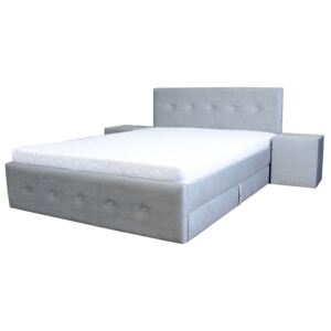 AMI nábytek Čalouněná postel C2 90x200cm + zásuvka + skřínka