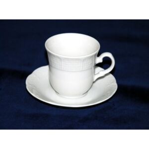 Thun 1794 Šálek vysoký Espresso 80 ml a podšálek 120 mm, Thun 1794, karlovarský porcelán, NATÁLIE bílá
