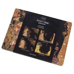 Goebel Prostírání 4 ks., 40 cm x 30 cm, korek, G. Klimt, Goebel