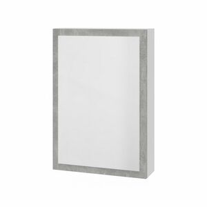 Casarredo Zrcadlová skříňka HOLLY bílá/šedý mramor