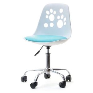 Medo Dětská kancelářská židle FOOT bílo modrá