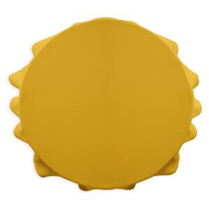 Kuchyňský ubrus kulatý žlutý