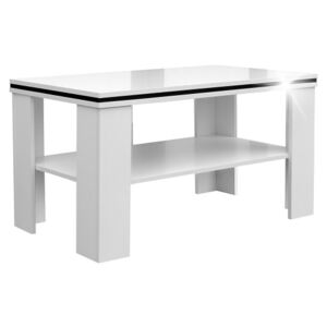 Luxusní konferenční stolek - 115 x 60 cm - 3 varianty / volitelný dekor Alaska bílá