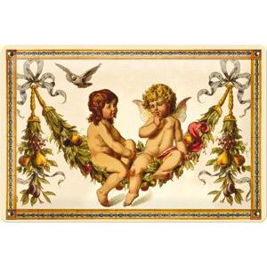 Nostalgic Art Plechová cedule: Angels - 20x30 cm
