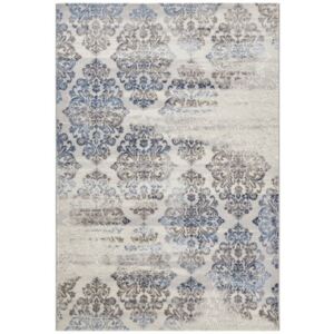 Kusový koberec Opulence 104727 Silver-dark-blue Bílá, Rozměr 80x150 cm Mint Rugs - Hanse Home koberce Mujkoberec_103249