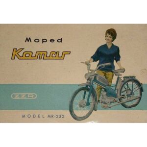 Plechová cedule Moped Komar