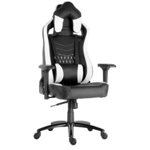 Herní židle RACING PRO ZK-068 černo-bílá