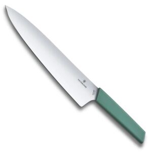 Kuchařský nůž se širokou čepelí Victorinox Swiss Modern 25 cm, zelený
