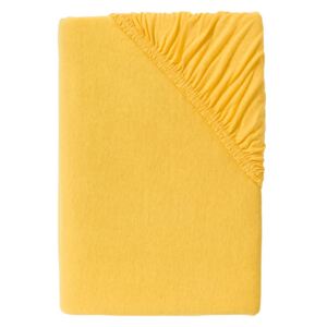 MERADISO® Žerzejové napínací prostěradlo, 180-200 (žlutá)