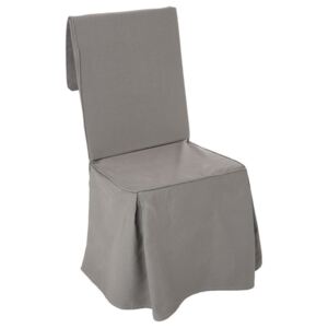 Bavlněný potah na židli v šedé barvě, 85 cm