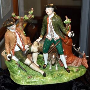 Seltmann Snídaně lovců 25 cm, Porcelánové figurky Unterweissbacher