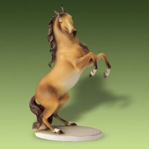 Porcelánové figurky Duchcov Kůň hnědý 20 x 9 x 30,5 cm, luxor, Porcelánové figurky zvířat Duchcov