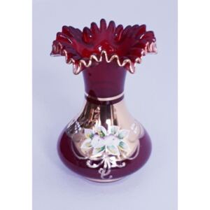 Bohemia Glass Váza Lipna - červená
