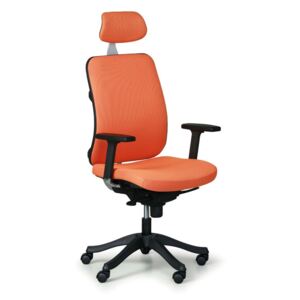 Kancelářská židle BRUGGY, oranžová látka
