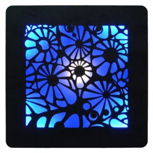 Stolní LED lampa 31x31 "Ameba" černá Barva světla dekoračního: modrá+studená bílá