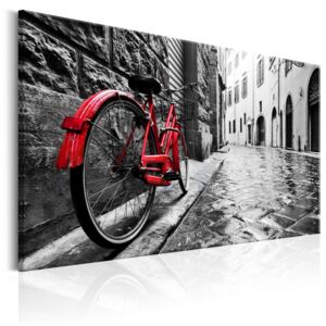 Obraz na plátně Bimago - Vintage Red Bike 60x40 cm