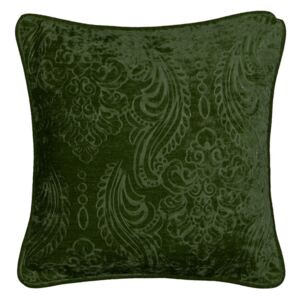 Tmavě zelený povlak na polštář Kate Louise Exclusive Ranejo, 45 x 45 cm