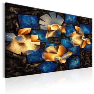 Obraz na plátně Bimago - Geometrical Flowers 60x40 cm