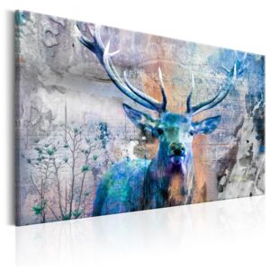 Obraz na plátně Bimago - Blue Deer 90x60 cm