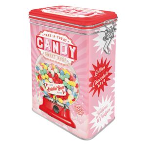 Nostalgic Art Plechová dóza s klipem - Candy (Sweet Shop) 1,3l