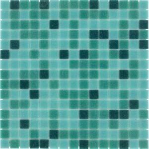 The Mosaic Factory Obklad mozaika skleněná zelená Green mix 2x2 (32,3x32,3) cm - GM54