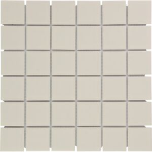 The Mosaic Factory Keramická mozaika béžová Cream Glossy 48 4,8x4,8 (30,9x30,9) cm - AF13044