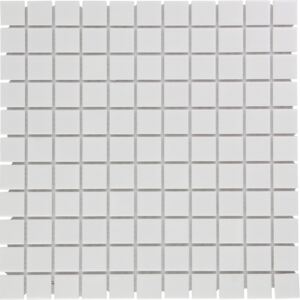 FIN Keramická mozaika bílá Bílá Mat 25 2,5x2,5 (30,2x30,2) cm - LAM23010