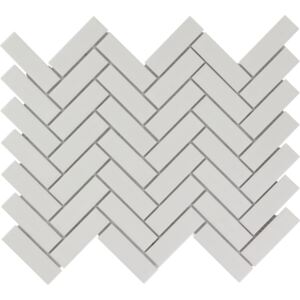 FIN Keramická mozaika bílá PARKET Bílá Mat 2,2x7,2 (31,5x24,5) cm - LPAHM140