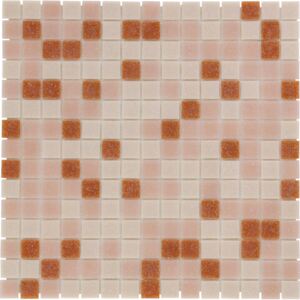 The Mosaic Factory Obklad mozaika skleněná růžová Cotto mix 2x2 (32,3x32,3) cm - GM56