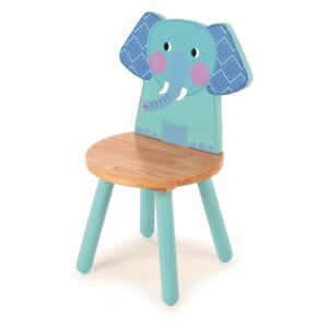 Tidlo Dřevěná židle Animal slon (Rozměry: 28x28x52 cm. Výška)