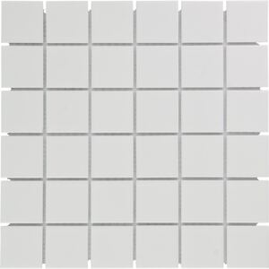 The Mosaic Factory Keramická mozaika bílá White Glossy 48 4,8x4,8 (30,9x30,9) cm - AF13051