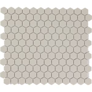 The Mosaic Factory Keramická mozaika bílá White hexagony 2,3x2,6 (26x30) cm - LOH2010