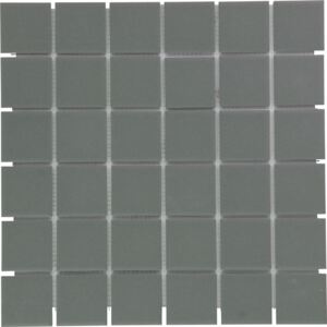 The Mosaic Factory Keramická mozaika šedá Dark Grey 4,8x4,8 (30,9x30,9) cm - LO1015
