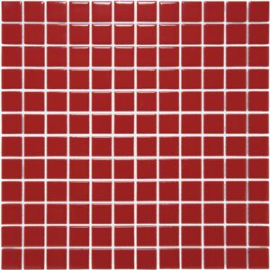 The Mosaic Factory Keramická mozaika červená Red Glossy 23 2,3x2,3 (30x30) cm - AF230053