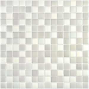 Hisbalit Obklad mozaika skleněná bílá CAIRO 2,5x2,5 (33,3x33,3) cm - 25CAIROLH