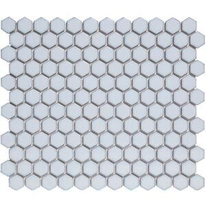 The Mosaic Factory Keramická mozaika modrá HEX Soft Blue Edge Glossy hexagony 2,3x2,6 (26x30) cm - AFH23450