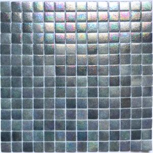 Hisbalit Obklad mozaika skleněná šedá ELBA 2,5x2,5 (33,3x33,3) cm - 25ELBLH