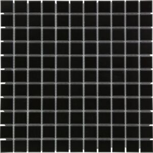 The Mosaic Factory Keramická mozaika černá Black mat 23 2,3x2,3 (30x30) cm - AM230317