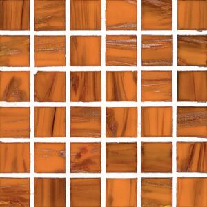 VENUS ITALIA Obklad mozaika skleněná oranžová ARANCIO 2x2 (32,7x32,7) cm - PAN0202