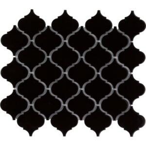 The Mosaic Factory Keramická mozaika černá PAL Black Mat 5,2x5,2 (24,5x29,3) cm - PALM925