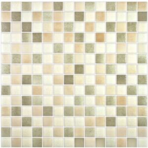 Hisbalit Obklad mozaika skleněná béžová SIENA 2,5x2,5 (33,3x33,3) cm - 25SIENALH