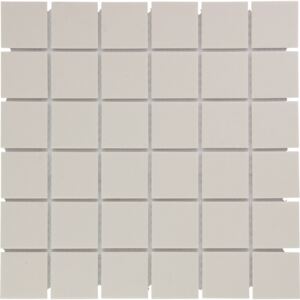 The Mosaic Factory Keramická mozaika bílá White 4,8x4,8 (30,9x30,9) cm - LO1010