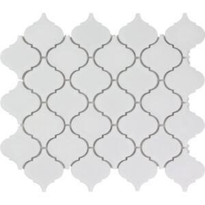 The Mosaic Factory Keramická mozaika bílá PAL White Mat 5,2x5,2 (24,5x29,3) cm - PALM140