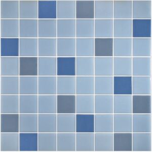 Hisbalit Obklad mozaika skleněná modrá MOSCU 4x4 (32x32) cm - 40MOSCULH