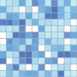 APPIANI Keramická mozaika modrá XWELL703 2,5x2,5 (30x30) cm - XWEL703