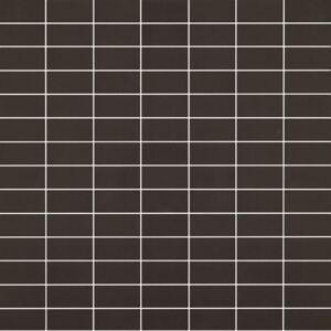 Hisbalit Obklad mozaika skleněná černá 574 DOPPEL 2,3x4,6 (33,3x33,3) cm - RT574DOP