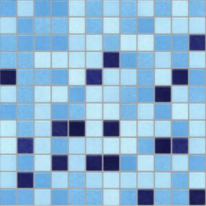 APPIANI Keramická mozaika modrá XWELL704 2,5x2,5 (30x30) cm - XWEL704