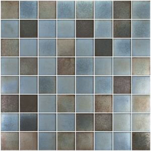 Hisbalit Obklad mozaika skleněná hnědá, šedá TEXTURAS EVER 4x4 (32x32) cm - 40EVER